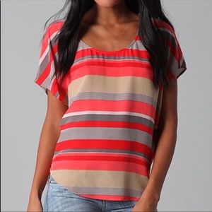 Joie Agacia stripe silk top.